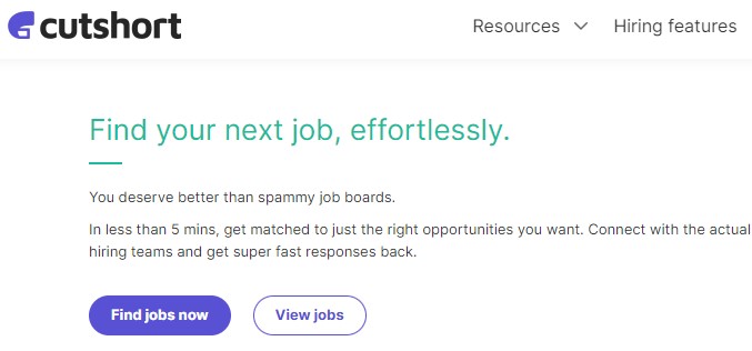 CutShort Best Online Job Portal in India