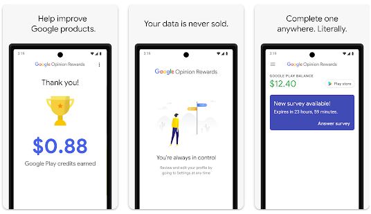 Google Opinion Rewards Paytm earning app